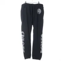 クロムハーツ スウェットパンツ コットン サイズL ブラック ホースシュー ヨゴレ ヤブレ フレグランス臭あり