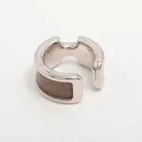 エルメス オランプ イヤーカフ GP×革 シルバー A4154259｜中古ブランド