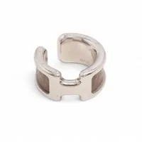 エルメス オランプ イヤーカフ GP×革 シルバー A4154259｜中古ブランド