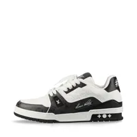 Louis Vuitton LV Trainer Line 22 years Leather Sneakers UK8 1/2