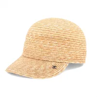 シャネル ココマーク リボン ハット ストロー ナチュラル カンカン帽