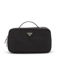 プラダ テスート ナイロンxレザー ハンドバッグ ブラック A4154921