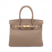 エルメス バーキン30 ルトゥルネ トゴ エトゥープ ゴールド金具 A:2017年