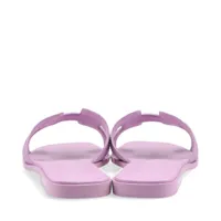 エルメス オラン レザー サンダル 35 レディース ラベンダー A4155083