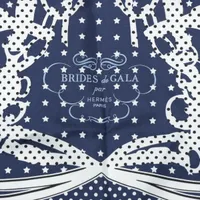 エルメス カレ70 VOLANT BRIDES DE GALA BANDANA ドット スカーフ