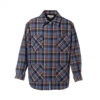 Gucci Wool & Polyester Jacket 48 Men's Blue 648799 cheques with
