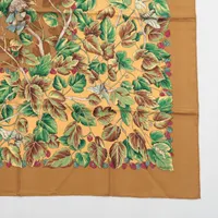 エルメス カレ90 l'ARBRE de SOiE 絹の木 桑の木と蚕 スカーフ シルク