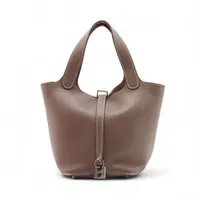 エルメス ピコタンロック18 PM トリヨンクレマンス エトゥープ シルバー金具 □R:2014年