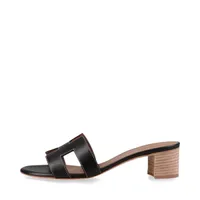 y*4様 エルメス　オアジス　ブラック　レザーサンダル　36 HERMES オアジス ブラック36 HERMES エルメス サンダル オアジス