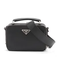 プラダ サフィアーノ レザー 2WAYハンドバッグ ブラック WZ607231