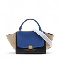 ✨美品✨セリーヌ トラペーズ 2way ネイビー レザー 楽天市場】CELINE セリーヌ トラペーズ ミディアム ハンドバッグ 2WAY