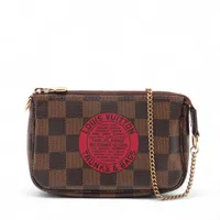 ヴィトン ダミエ ミニポシェットアクセソワールT&B N58011 ブラウン