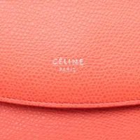 セリーヌ レザー ショルダーバッグ オレンジ AP140922｜中古ブランド品
