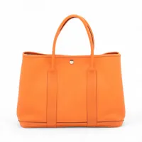 ❤お得なお品❤ガーデンパーティPM ブラウンｘベージュ トワル エルメス □Ｐ エルメス ガーデンパーティPM トワルH・プリュム エレクトリック