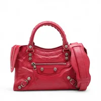 バレンシアガ ジャイアント ミニシティ レザー 2WAYハンドバッグ