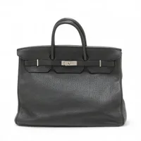 エルメス バーキン40 ルトゥルネ トゴ ブラック シルバー金具 □O:2011年