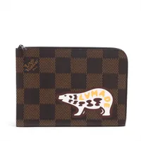 ヴィトン×NIGO ダミエジャイアント ポシェットジュールGM N60390 ブラウン TY2200