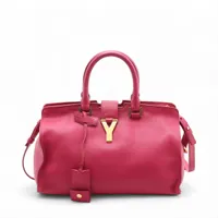 サンローランパリ プチカバス レザー 2WAYハンドバッグ ピンク 311210