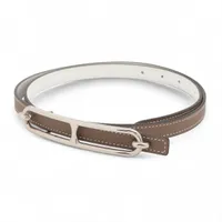 エルメス アッシュ オ カレ U：2022 ベルト 95 レザー ネイビー