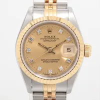 ロレックス レディ デイトジャスト 69173G SS×YG SS×YG AT シャンパン文字盤