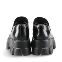 プラダ モノリス レザー ローファー 39 レディース ブラック 1D649M