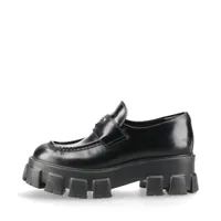 プラダ モノリス ローファー トライアングルロゴ 厚底 37 ブラック プラダ モノリス ローファー トライアングルロゴ 厚底 37 ブラック