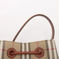 バーバリー ノバチェック バケットバッグ スモール PVCxレザー 2WAY