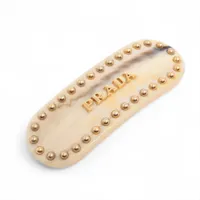 エルメス アイリーン バレッタ メタル×GP ゴールド×シルバー ヘア