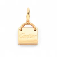 カルティエ ショッピングバッグ チャーム 750(PG) 4.7g A4159140｜中古