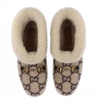 グッチ ホースビット ファブリック ショートブーツ 36 レディース