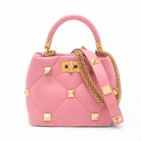 ヴァンクリ ヴァレンティノガラヴァーニ Vスリング ツイード×レザー 2WAY