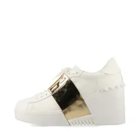 ヴァレンティノガラヴァーニ ロックスタッズ レザー×パテント