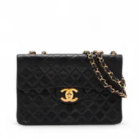 シャネル デカマトラッセ34 マキシ ラムスキン シングルフラップ