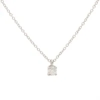 ティファニー ソリティア ダイヤ ネックレス Pt950 2.4g ダイヤ直径約