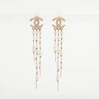 シャネル ココマーク A18S ピアス(両耳用) GP×フェイクパール ゴールド