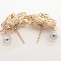 シャネル ココマーク B14K ピアス(両耳用) GP×ラインストーン ゴールド