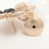 シャネル ココマーク A16K ブローチ GP×ラインストーン×フェイクパール