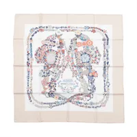 エルメス カレ90 fleurs et plumes フルール エ プリュム スカーフ