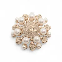 シャネル　ココマーク　フェイクパール　ピンブローチ　ゴールド シャネル ココマーク 06A ブローチ GP×フェイクパール ゴールド