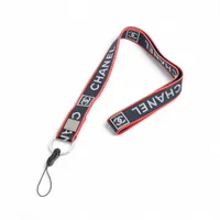 シャネルネックストラップ✨ CHANEL（シャネル） ネックストラップ レザー/メタル ネイビー