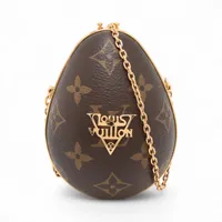 ヴィトン モノグラム LV エッグケース MP2588 ブラウン AP141719｜中古