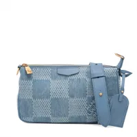 ヴィトン ダミエ デニム 3D ポシェット アクセソワール XL N00204