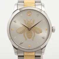 グッチ Gタイムレス 126.4 SS QZ グッチ Gタイムレス 126.4 SS SS QZ シルバー文字盤 AP141807｜中古