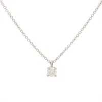 ティファニー ソリティア ダイヤ ネックレス Pt950 2.4g ダイヤ直径約