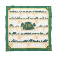 エルメス カレ90 Reve de Corail 珊瑚の夢 スカーフ シルク ブルー