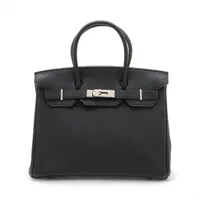 エルメス バーキン30 ルトゥルネ トゴ ブラック シルバー金具 □N:2010年