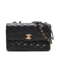 シャネル マトラッセ ラムスキン シングルフラップ ダブルチェーンバッグ シャネル マトラッセ ラムスキン シングルフラップ ダブルチェーン