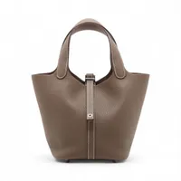 エルメス ピコタンロック18 PM トリヨンクレマンス エトゥープ シルバー金具 K:2025年