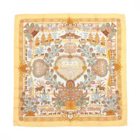 エルメス カレ90 VIF ARGENT 銀の雫 スカーフ シルク ブラック