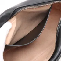 グッチ GGマーモント レザー チェーンショルダーバッグ ブラック